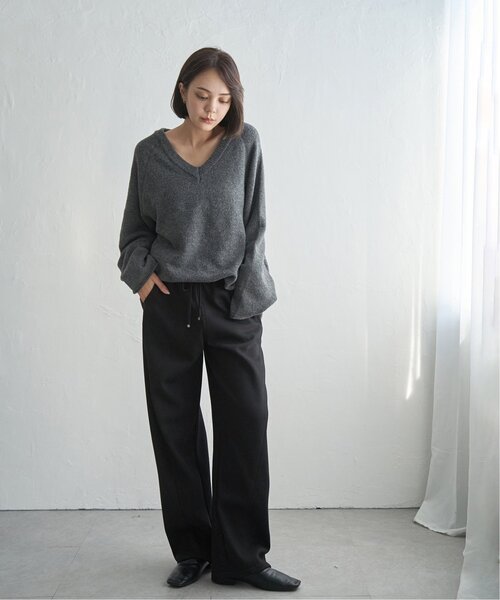 notch.（ノッチ）の「裏フリースボンディングイージーパンツ（スウェットパンツ・レディース・ブラック/グレー/ライトグレー/ブラウン・M）」の21枚目の写真