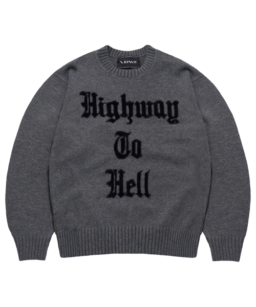 IDWS(アイドンワナセル)の「Hellride Crewneck Knit Charcoal(ニット/セーター・レディース・その他・1/2)」の2枚目の写真