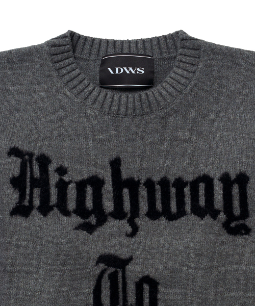 IDWS(アイドンワナセル)の「Hellride Crewneck Knit Charcoal(ニット/セーター・レディース・その他・1/2)」の4枚目の写真