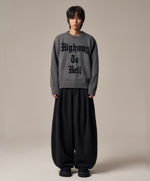 IDWS(アイドンワナセル)の「Hellride Crewneck Knit Charcoal(ニット/セーター・レディース・その他・1/2)」の8枚目の写真