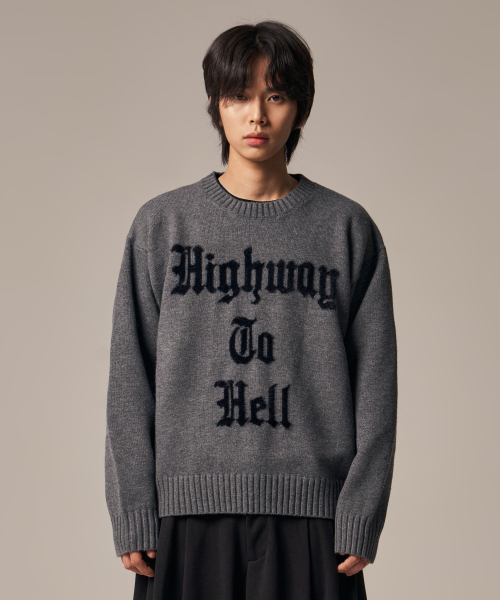 IDWS(アイドンワナセル)の「Hellride Crewneck Knit Charcoal(ニット/セーター・レディース・その他・1/2)」の9枚目の写真