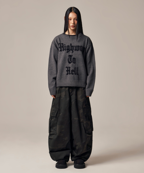 IDWS(アイドンワナセル)の「Hellride Crewneck Knit Charcoal(ニット/セーター・レディース・その他・1/2)」の10枚目の写真