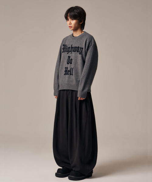 IDWS(アイドンワナセル)の「Hellride Crewneck Knit Charcoal(ニット/セーター・レディース・その他・1/2)」の12枚目の写真