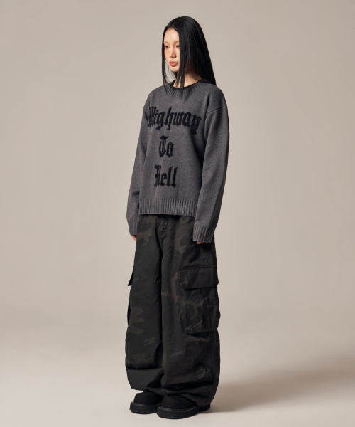 IDWS(アイドンワナセル)の「Hellride Crewneck Knit Charcoal(ニット/セーター・レディース・その他・1/2)」の14枚目の写真