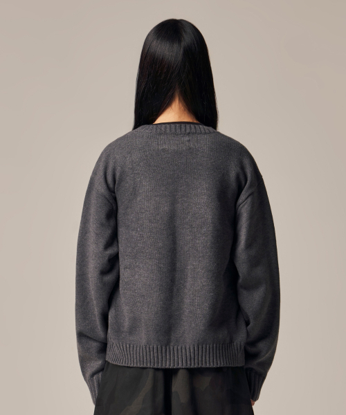 IDWS(アイドンワナセル)の「Hellride Crewneck Knit Charcoal(ニット/セーター・レディース・その他・1/2)」の15枚目の写真