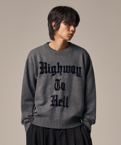 IDWS(アイドンワナセル)の「Hellride Crewneck Knit Charcoal(ニット/セーター・レディース・その他・1/2)」の21枚目の写真