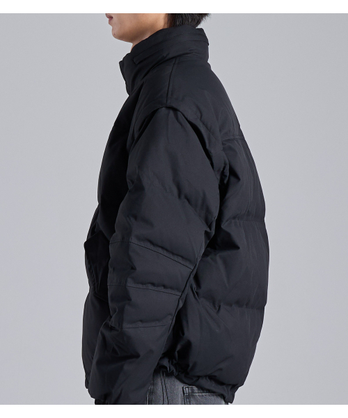BUTTON SEOUL（ボタンソウル）の「アンディタッチャブルダックダウンパディングジャケット（ブラック）（ダウンジャケット/コート・メンズ・その他・MEDIUM/LARGE/X-LARGE）」の7枚目の写真