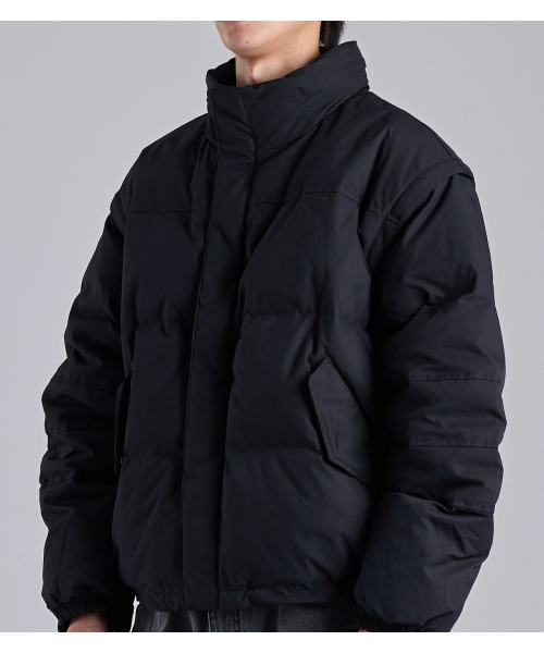 BUTTON SEOUL（ボタンソウル）の「アンディタッチャブルダックダウンパディングジャケット（ブラック）（ダウンジャケット/コート・メンズ・その他・MEDIUM/LARGE/X-LARGE）」の8枚目の写真