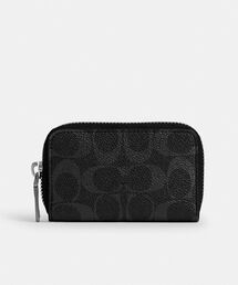 COACH | スモール ジップ アラウンド カード ケース・シグネチャー キャンバス(カードケース)
