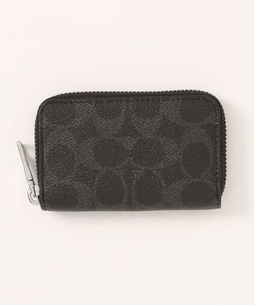 COACH(コーチ)の「スモール ジップ アラウンド カード ケース・シグネチャー キャンバス(カードケース・メンズ・ブラック系その他・ONE)」の6枚目の写真