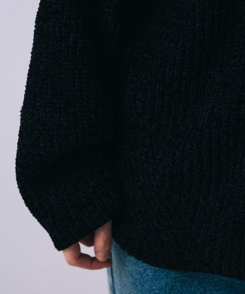 SELFIST(セルフィスト)の「2wayショルダー マシュマロニット 襟付きニット リボン クリスマス オフショルダー(ニット/セーター・レディース・オフホワイト/ブラック・フリー)」の11枚目の写真