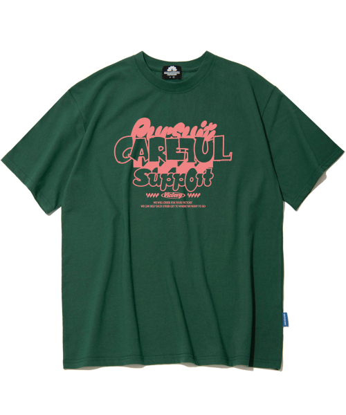 TRIPSHION(トリップション)の「ケアフルサポート グラフィックTシャツ - グリーン(Tシャツ/カットソー・メンズ・その他・MEDIUM/LARGE/X-LARGE)」の1枚目の写真