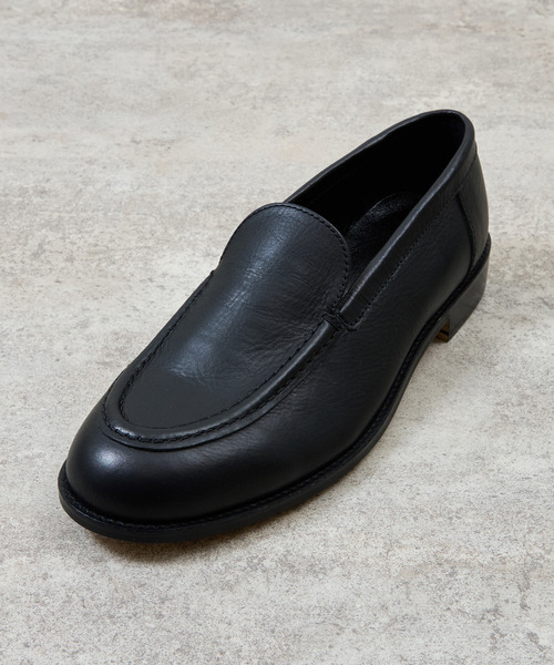 And A（アンドエー）の「PADRONE パドローネ / MOCCASIN SLIP-ON オイルレザーモカシンスリッポンシューズ / PU8759-2015（モカシン/デッキシューズ・メンズ・キャメル/ブラック/ベージュ・40/43/42/41）」の6枚目の写真