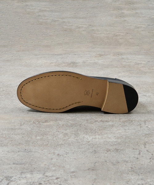 And A（アンドエー）の「PADRONE パドローネ / MOCCASIN SLIP-ON オイルレザーモカシンスリッポンシューズ / PU8759-2015（モカシン/デッキシューズ・メンズ・キャメル/ブラック/ベージュ・40/43/42/41）」の14枚目の写真