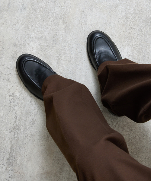 And A（アンドエー）の「PADRONE パドローネ / MOCCASIN SLIP-ON オイルレザーモカシンスリッポンシューズ / PU8759-2015（モカシン/デッキシューズ・メンズ・キャメル/ブラック/ベージュ・40/43/42/41）」の19枚目の写真