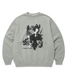COLLAGE PIGMENT SWEATSHIRT GREEN(CV2DSUM462A)