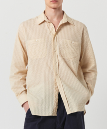 MULTI STRIPE CRINKLE SHIRT (yellow)