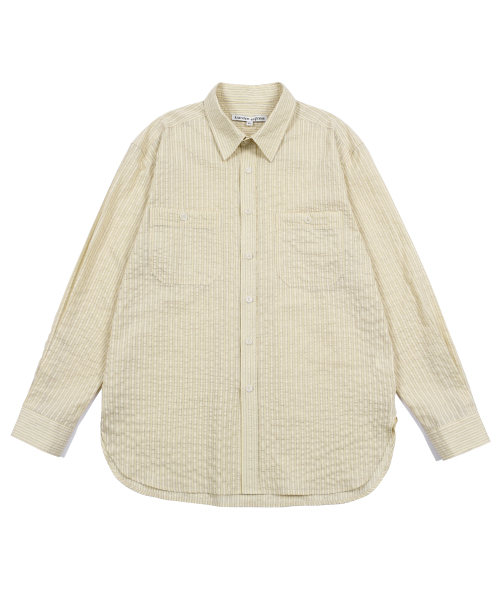GARDEN EXPRESS(ガーデンエクスプレス)の「MULTI STRIPE CRINKLE SHIRT (yellow)(シャツ/ブラウス・メンズ・その他・LARGE)」の3枚目の写真