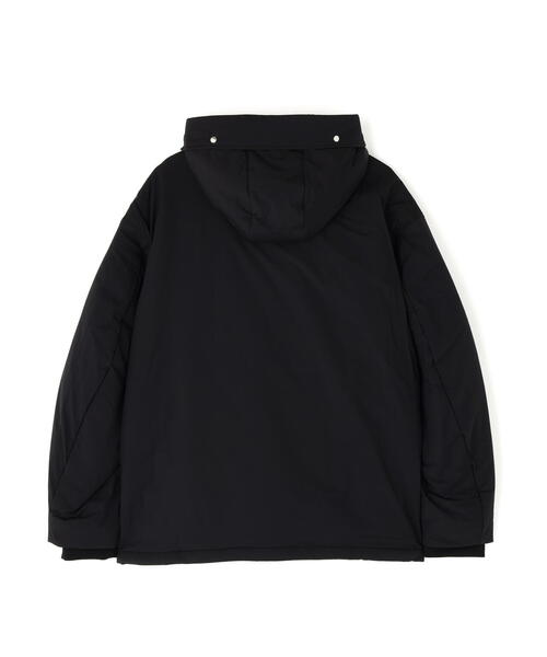 新品 ジャックバニー ポリエステル ストレッチタフタ 中綿ブルゾン(5)L/黒 カレンダータフタ中綿フーディブルゾン（ブルゾン）｜Jack Bunny