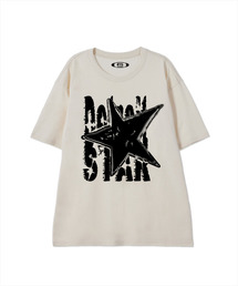 BY.L（バイエル）の「Detroit Star Short Sleeve T-Shirt Cream（Tシャツ/カットソー・メンズ）」