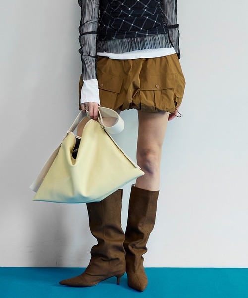 MAISON SPECIAL(メゾンスペシャル)の「Military Balloon Skirt/ミリタリーバルーンスカート(スカート・レディース・キャメル/ホワイト/ブラック・FREE)」の9枚目の写真