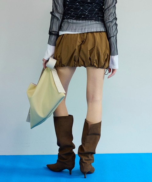MAISON SPECIAL(メゾンスペシャル)の「Military Balloon Skirt/ミリタリーバルーンスカート(スカート・レディース・キャメル/ホワイト/ブラック・FREE)」の10枚目の写真