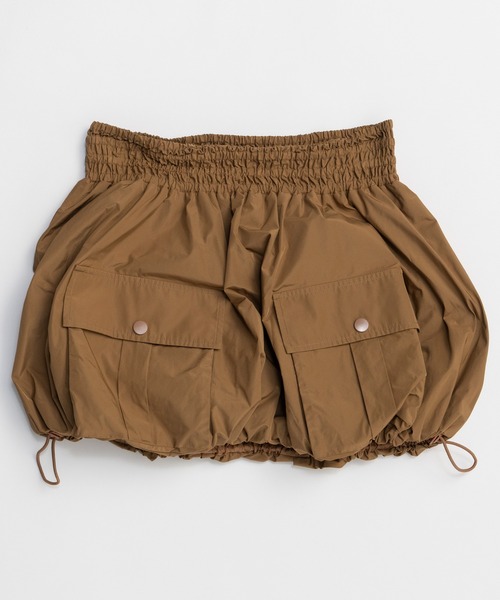 MAISON SPECIAL(メゾンスペシャル)の「Military Balloon Skirt/ミリタリーバルーンスカート(スカート・レディース・キャメル/ホワイト/ブラック・FREE)」の11枚目の写真