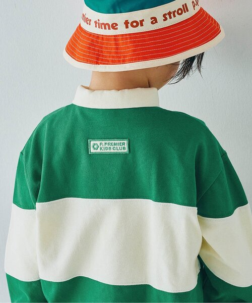 p.premier(ピードットプルミエ)の「春色の切替ラガーシャツ_ジュニア対応(ポロシャツ・キッズ・グリーン/ピンク/イエロー・80/90/100/110/120/130/140)」の8枚目の写真