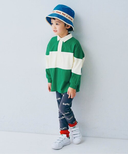 p.premier(ピードットプルミエ)の「春色の切替ラガーシャツ_ジュニア対応(ポロシャツ・キッズ・グリーン/ピンク/イエロー・80/90/100/110/120/130/140)」の9枚目の写真