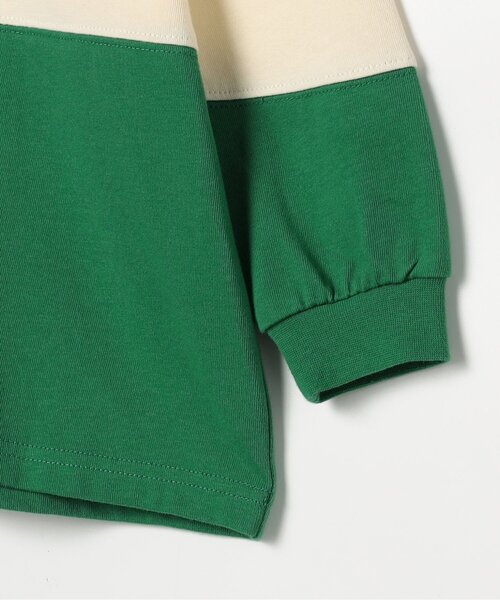 p.premier（ピードットプルミエ）の「春色の切替ラガーシャツ_ジュニア対応（ポロシャツ・キッズ・グリーン/ピンク/イエロー・80/90/100/110/120/130/140）」の8枚目の写真