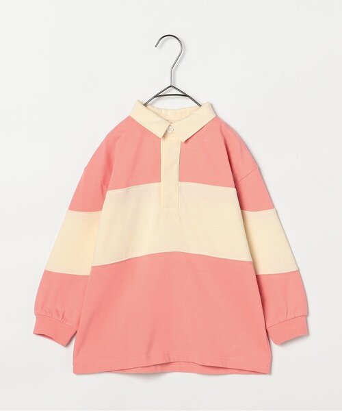 p.premier(ピードットプルミエ)の「春色の切替ラガーシャツ_ジュニア対応(ポロシャツ・キッズ・グリーン/ピンク/イエロー・80/90/100/110/120/130/140)」の10枚目の写真