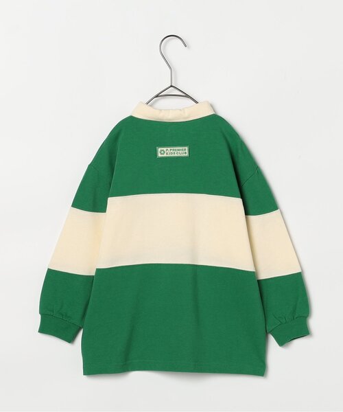 p.premier(ピードットプルミエ)の「春色の切替ラガーシャツ_ジュニア対応(ポロシャツ・キッズ・グリーン/ピンク/イエロー・80/90/100/110/120/130/140)」の5枚目の写真