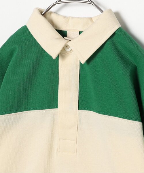 p.premier(ピードットプルミエ)の「春色の切替ラガーシャツ_ジュニア対応(ポロシャツ・キッズ・グリーン/ピンク/イエロー・80/90/100/110/120/130/140)」の19枚目の写真