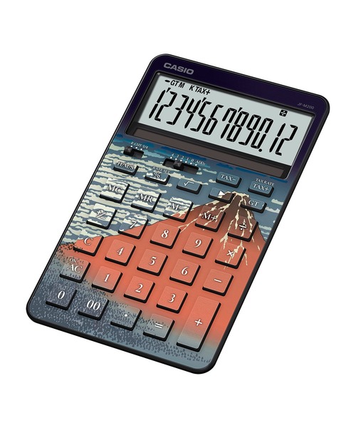 葛飾北斎「凱風快晴」 / スタイリッシュ電卓 / JF-M200-TJ-KHG-N