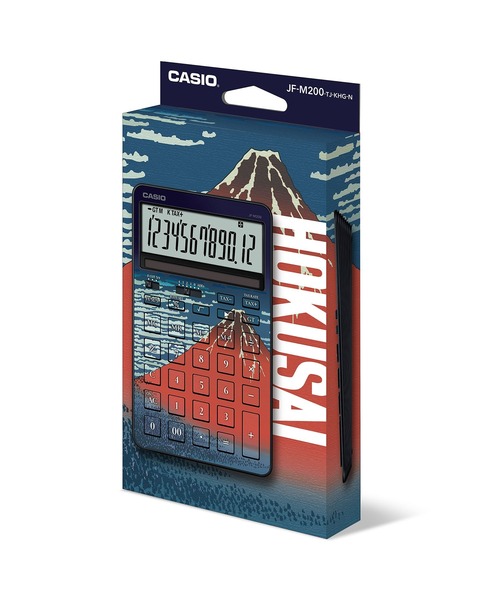 葛飾北斎「凱風快晴」 / スタイリッシュ電卓 / JF-M200-TJ-KHG-N