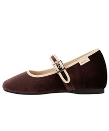 DIFFERSHOE（ディファーシュー）の「Belin Square Mary Jane 5CM [Brown]（バレエシューズ・レディース）」