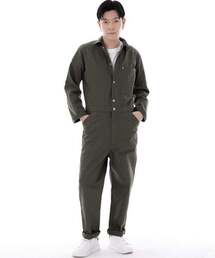 SAINTCREW（セントクルー）の「シティボーイ ボタン ジャンプスーツ CBB-507 カーキ（つなぎ/オールインワン）」