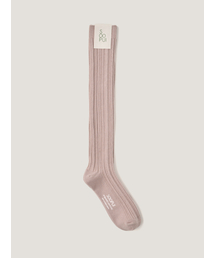 SOOPUI（スープイ）の「Organic cotton knee socks in mauve（ソックス/靴下・レディース）」