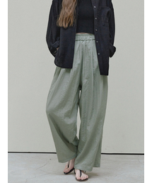 AVANT-G（アバン）の「Summer Wide Banding Pants - khaki（その他パンツ）」