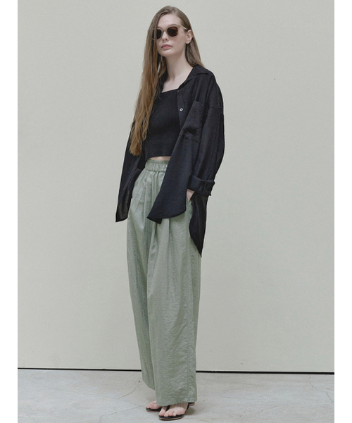 AVANT-G（アバン）の「Summer Wide Banding Pants - khaki（その他パンツ・レディース・その他・FREE）」の2枚目の写真
