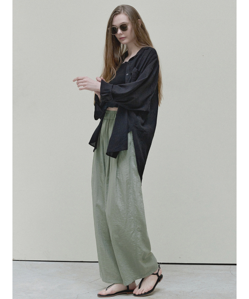AVANT-G（アバン）の「Summer Wide Banding Pants - khaki（その他パンツ・レディース・その他・FREE）」の4枚目の写真