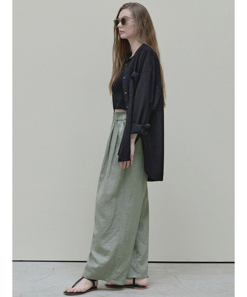 AVANT-G（アバン）の「Summer Wide Banding Pants - khaki（その他パンツ・レディース・その他・FREE）」の5枚目の写真