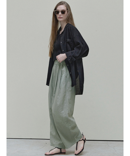 AVANT-G（アバン）の「Summer Wide Banding Pants - khaki（その他パンツ・レディース・その他・FREE）」の6枚目の写真