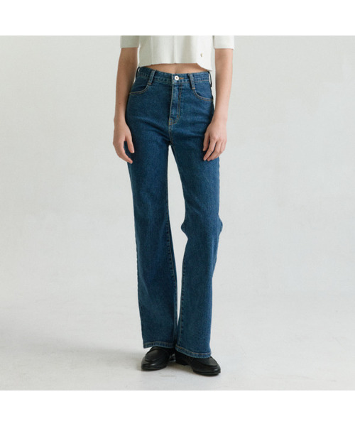 Back Line Flare Denim (Blue)（デニムパンツ）｜MAGNET ARCHIVE 