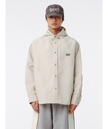KIJUN MEN（キジュンメンズ）の「Check Hoodie Shirt Ivory（その他アウター）」