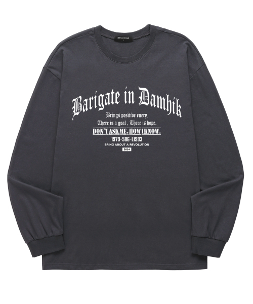 BARIGATE(バリゲート)の「L1993 ロングスリーブ (BLS032) チャコール(Tシャツ/カットソー・レディース・その他・SMALL/MEDIUM/LARGE/X-LARGE/XX-LARGE)」の3枚目の写真