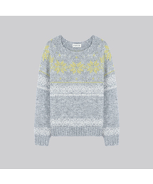 Raglan nordic wool blended knit [FRFA03NT02]_2color