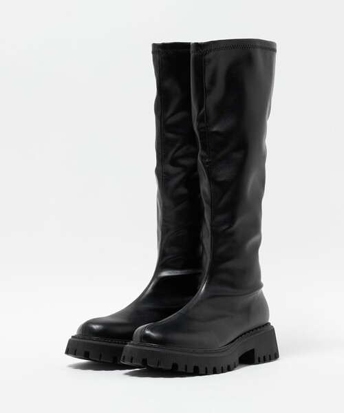 UNITED ARROWS（ユナイテッドアローズ）の「ストレッチ レイン ロングブーツ（ブーツ・レディース・ブラック・36/38/35/37）」の6枚目の写真