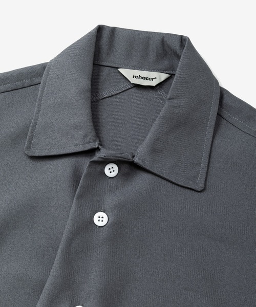 rehacer（レアセル）の「rehacer : Asymmetry Loop Cord Shirt / アシンメトリー ループコード シャツ（シャツ/ブラウス・メンズ・ブラック/グレー・SMALL/MEDIUM/LARGE/X-LARGE）」の10枚目の写真