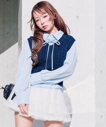 OLIVE des OLIVE | シャツ＋ベストセット(シャツ/ブラウス)